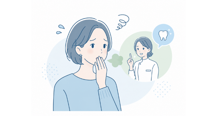 口臭気になる女性